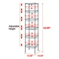 thumbnail image 2 of SINGAYE Storage Shelves, 6-Tier Wire Shelving Unit with Baskets Storage Rack Corner Shelf Shelving Adjustable Storage Shelf, 13.4" D x 13.4" W x 62.99, 2 of 4