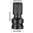 thumbnail image 2 of 3 Pieces Socket Adapters 1/2" Square to 1/4" Hex, Quick Release Chuck Converter Hex Ratchet Wrench for Impact Ratchet Holder, 2 of 4