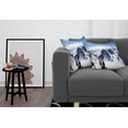 thumbnail image 3 of Ambesonne Winter Throw Pillow Cover 2 Pack, Mountain Peak Scenery, 24", White Blue, 3 of 7