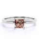 thumbnail image 1 of JeenMata Anillo de Compromiso de Morganita en Corte Princesa de 1 Quilate con Solitario en Oro de 18 K sobre Plata de Ley, 1 of 6