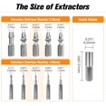 thumbnail image 4 of shiyou-Damaged Screw Extractor Set, 22 PCS Easy Out Stripped Screw Extractor Kit, All-Purpose HSS Broken Screw Remover Set with Magnetic Extension Bit Holder & Socket Adapter, 4 of 4