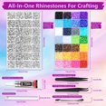 thumbnail image 2 of Bedazzling Kit, 30000Pcs Resin Jelly Rhinestones for Bedazzling, 21200Pcs Silver Rhinestones, 2 Box Bedazzling Gems with 4Pcs B7000 Glue and Rhinestone Tool, for Crafting Clothing Nail Art, 2 of 8