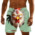 thumbnail image 2 of Pantalones de Cintura Elásticos con Cordón para Playa Y Natación, Tejido de Poliéster Ligero Y Transpirable para Uso Casual Y de Ocio, 2 of 3