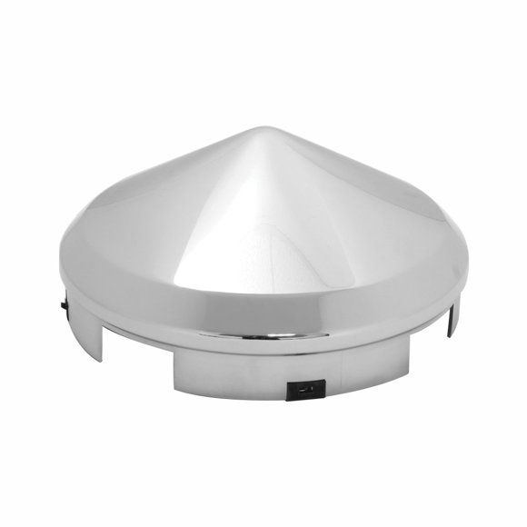 Grand General 10742 Tapa De Cubo Cónica Delantera Cromada Con Borde De 1" Y 4 Muescas Uniformes