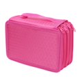 thumbnail image 4 of Bolso de Pluma de gran capacidad ANGGREK Estuche de lápices para Oficina escolar color rosa rojo, 4 of 5