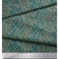 thumbnail image 3 of Soimoi Tissu Georgette Viscose Imprimé Cachemire Artistique au Mètre 42 Pouces de Large, 3 of 3