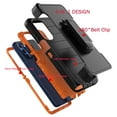 thumbnail image 3 of for Motorola Moto G Stylus 5G 2022 Case, Built-in Screen Protector Case with Belt Clip Holster Heavy Duty Rugged Shockproof Full Body Protection Kickstand Cover -Orange, 3 of 8