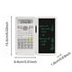 thumbnail image 3 of Calculadora Científica Tableta de Escritura a Mano | 240 Funciones | Pantalla LCD de doble línea | Bloc de escritura LCD de 6" | Funda portátil para flip | Azul, negro, blanco | 15,3x8,4cm, 3 of 6