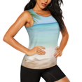 thumbnail image 2 of Fotbe Starfish in Beach Blusas Sin Mangas para Mujer – Estilo Casual, Corte Suelto, Slim-Fit, Cuello Redondo Deportivo, Tops de Verano para Gimnasio y Yoga-Small, 2 of 7