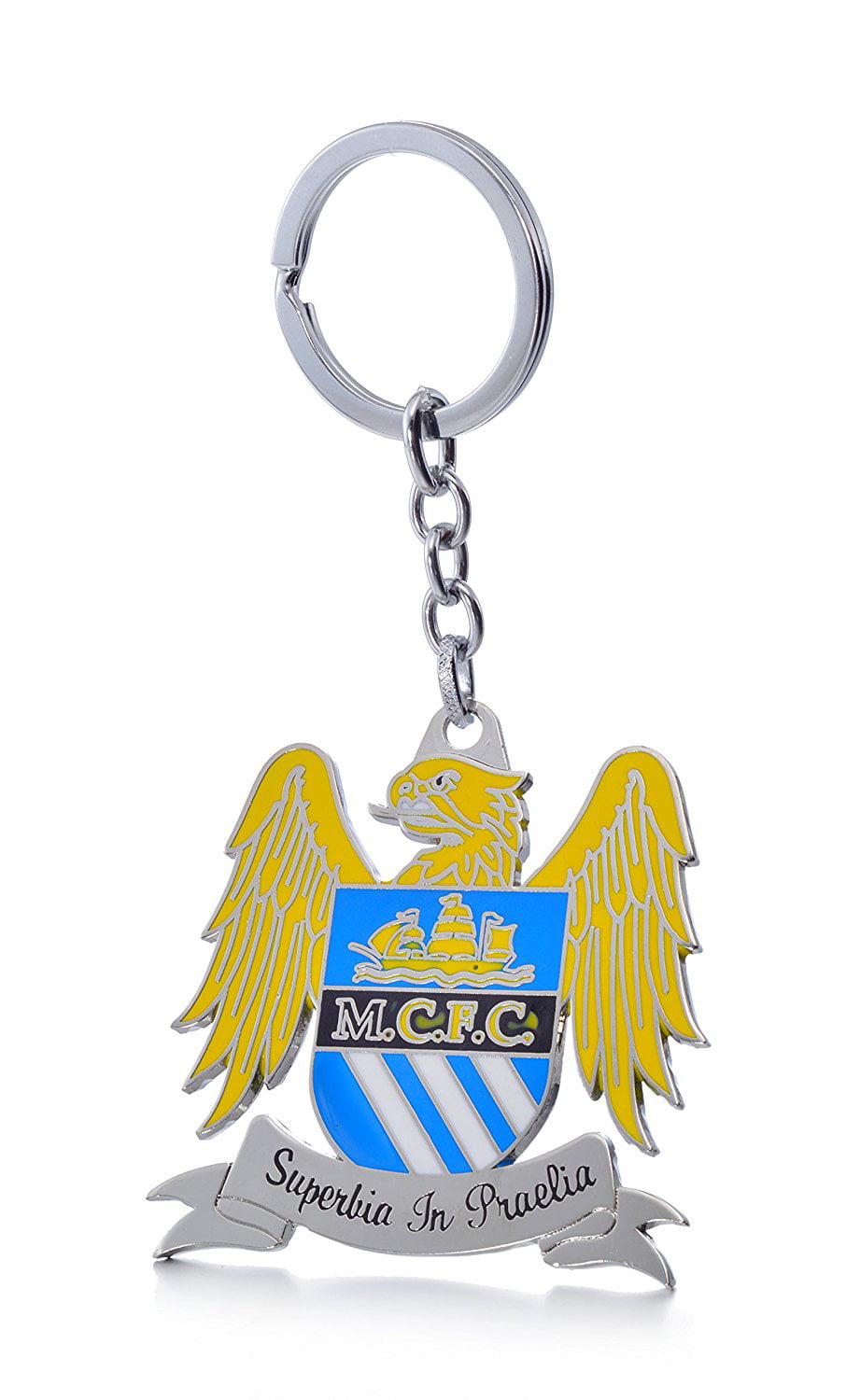 Official Soccer Team Football Club Manchester United Metal Keychain Keyring Pendant