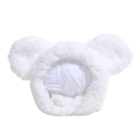 ZYHARUKO Bear Ear Shape Hat for Cat Dress up Funny Costume Pet Hat Christmas Cosplay Warm Headwear