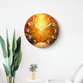 thumbnail image 4 of 10 Inch Wall Clock Battery Operated Silent Clock Decorative for Office, Kitchen, Outdoor, Living RoomAutumn Path Lovely Pattern, 4 of 4
