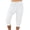 White, variant on Women Capri Pants Pull On Summer Casual Capris Ruched Elastic Waist Yoga Crop Pants for Workout Purple XL