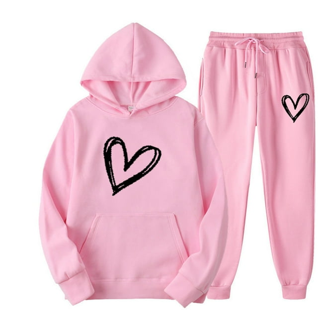SHIXIAOO Sweat à Capuche Décontracté à la Mode pour Automne et Hiver Unisexe Doublure Douce Design Cœur pour Usage Quotidien et Coupe Décontractée Options Assorties Sweat à Capuche Sportif pour Femmes Fermeture Éclair Complète