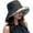 Black, variant on Wide Brim Cotton Summer Hat,Women's Packable Reversible Floral Bucket Hat Sun Protection Beach Cap Floppy Sun Hats