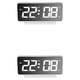 thumbnail image 1 of Kearding Despertador eléctrico LED dormitorio cabecera termómetro Snooze viaje espejo decoración interior escritorio relojes pantalla blanca Pantalla blanca 2Conjunto, 1 of 6