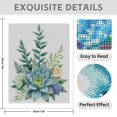 thumbnail image 3 of Diamond Art Kits for Adults - 5d Succulent Floral Bouquet Art Diamond Painting for Adults, Diamond Art for Adults Beginners, Diamond Painting Kits for Adults for Home Wall Decor, 3 of 7