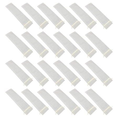 HOMEMAXS 50 Pcs Wicker Basket Mesh Fan Packaging Bag Travel Shopping