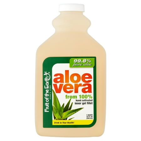 (2 Pack) Fruit Of The Earth Aloe Vera Juice, 32 Fl Oz, 1 (Best Aloe Vera Gel To Drink)