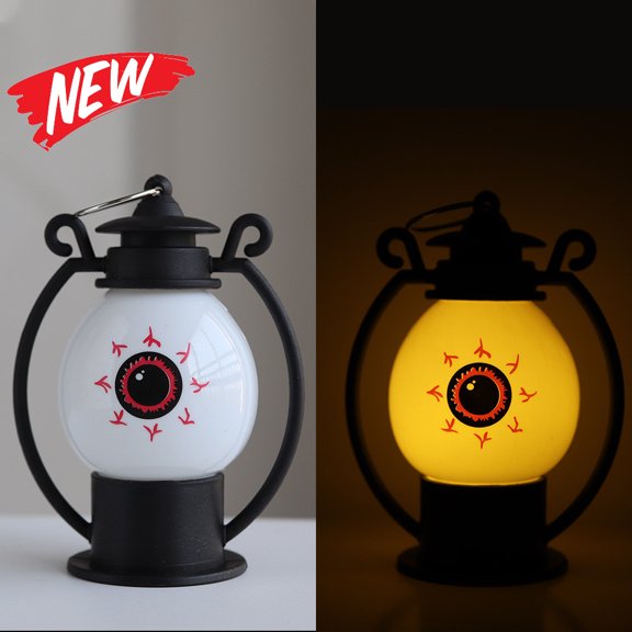 Halloween Decorations Savings, Halloween LED Candle Lamp, Plastic Spooky Ornament with Warm White Glow, Safe Simulation Light for Indoor Home Halloween Decor, Halloween Decorations