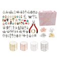 thumbnail image 2 of 1 Juego de Kit de Fabricación de Pulseras, Abridor de Dijes de Plata Antigua de Esmalte para Manualidades DIY, Fabricación de Joyas, Collar, Pen Macarena Pulsera de encanto, 2 of 6