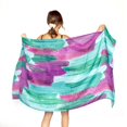 thumbnail image 2 of Empire Cove Womens Scarf Scarves Shawl Wraps Brush Stroke Sarong Cover Ups Green, 2 of 2