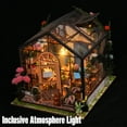 thumbnail image 5 of JUGAAD LIFE DIY Miniature House Kit, Mini Dollhouse Accessories Wooden Furniture Kit with LED Light, Tiny House Model, Birthday Gifts for Adults and Teens, 5 of 9