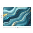 thumbnail image 5 of Blue Gold Marble Pattern Flannel Non Slip Door Rugs,Washable Door Mats Indoor,Decorative Door Mats,Dirt-Resistant and Absorbent Doormat for Entrance,Bedroom,Kitchen,Bathroom,23.5x16in(60x40cm), 5 of 5