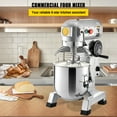 thumbnail image 2 of KFFKFF Professional Kitchen Mixer, 15Qt Capacity with Timer, 500W Stainless Bowl Durable Electric Mixer for Commercial Use, 3 Speed Options 113/184/341 RPM, 2 of 9