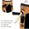 thumbnail image 4 of Equine Care Leather Farrier Apron Chaps 25" Hoof Knife Pockets Hoof Nail Magnets, 4 of 5