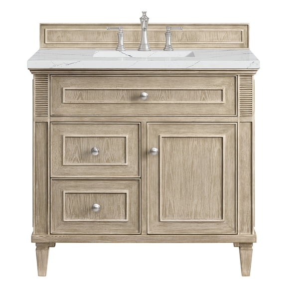 James Martin Vanities 424-V36-3Enc Lorelai 36" Single Basin Wood Vanity Set - Whitewashed