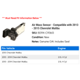 thumbnail image 2 of Air Mass Sensor - Compatible with 2013 - 2015 Chevrolet Malibu - AC Delco, 2 of 2