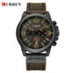 thumbnail image 1 of Reloj de cuarzo para hombre, Relojes para hombre, Relojes para hombre, Calendario deportivo, Cronógrafo de cuero, Reloj de cuarzo, Reloj de cuarzo, 1 of 5