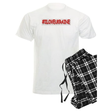 

CafePress - #I LOVE UKRAINE Design. Buy Now Pajamas - Men s Light Pajamas