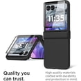 thumbnail image 2 of Funda KEKBOXQ para Motorola Razr 2024, Carcasa para Moto Razr 2024 5G con [Protección de Bisagra][Protector de Pantalla Frontal], Bumper Rígido Slim-Fit de PC Antigolpes para Razr 50 2024, Blanco, 2 of 7