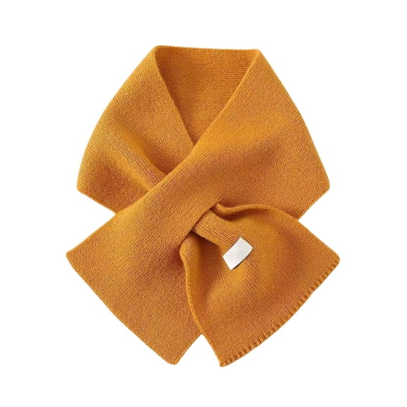 MIASHUI Women's Solid Color Knit Scarf, Scarf for Women, Casual Scarf for Fall and Winter, Soft Scarf for Women Yellow