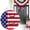 D, variant on Whaline 4th of July Wooden Welcome Sign 3D Patriotic Door Wall Decoration Star Stripe Hanging Wreath Sign for 250th Anniversary Independence Day Memorial Day Home Shop Farmhouse Window