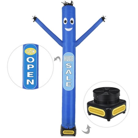 Blue Monster Puppet - Costway 10ft Inflatable Dancer Puppet Tube Man Removable Slogans With Blower Blue