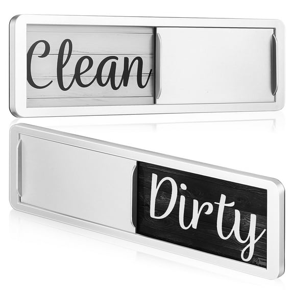 Dish Washer Sign Dishwasher Magnet Clean Dirty Silver Wood Grain The Magnets Magnetic By PULMCheerger