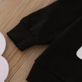 thumbnail image 4 of Vedolay Girl's Fashion Hoodies Girl's Fall Graphic Print Long Sleeve Hoodie Sweatshirt Pullover Top,Black 18-24 Months, 4 of 5