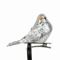 thumbnail image 3 of Ksopiavobs 12pcs Tiny Silver Glitter Artificial Foam Birds 2" Mini Clip on Decorative Bird Ornaments for Crafts Christmas Tree Wedding Decoration Home Garden Party Accessories, 3 of 7