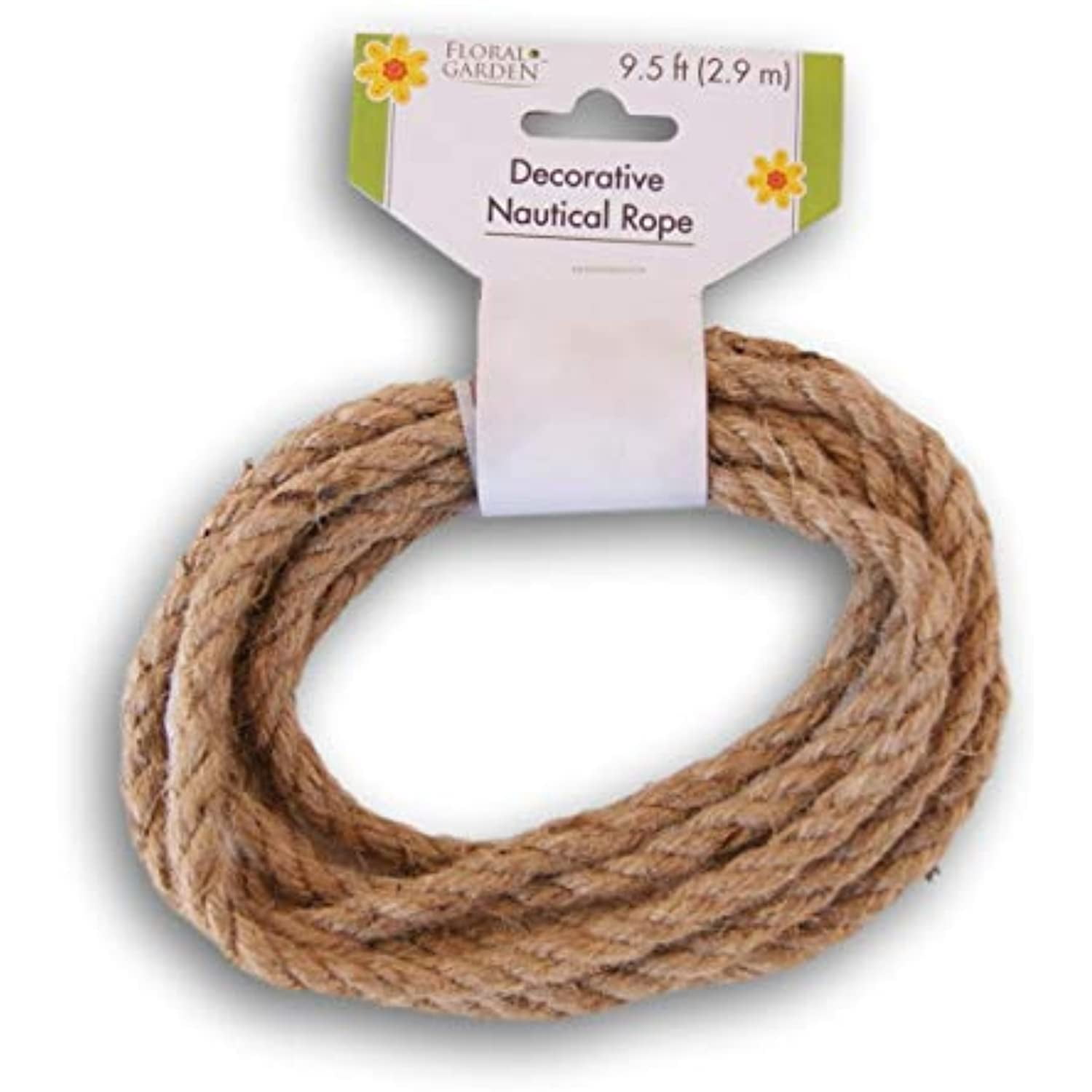 Floral Garden Decorative Nautical Rope 9.5 Feet