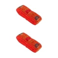 thumbnail image 3 of Wosthever Rollo de cinta de Jacquard de costura de estilo nacional decoración de manualidades DIY rojo Rojo 45 mm x 7 m 2Conjunto, 3 of 6