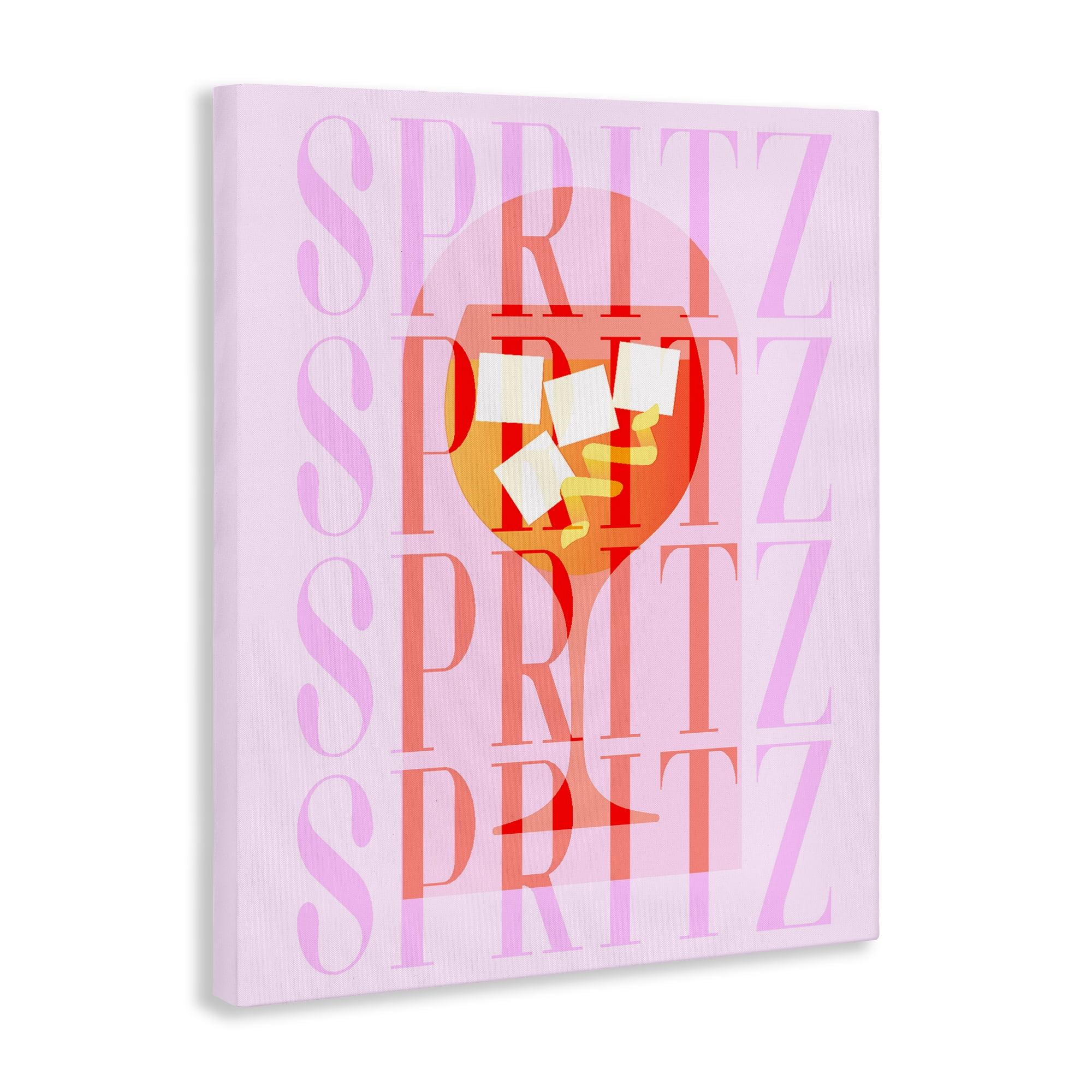 Retro Pastel Spritz Canvas Wall Art, design by Lil' Rue