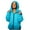 Sky Blue, variant on Breezora Lightweight Quilted Puffer Jacket for Women with Hood and Round Hem Zippered Light Winter Warm Coat XXL Size White