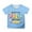 Sky Blue, variant on Toddler Girls Short Sleeve Tops Casual Cartoon Print Shirts Crewneck Tees Kids Back School Daily Wear Clothes Orange Size 4-5T