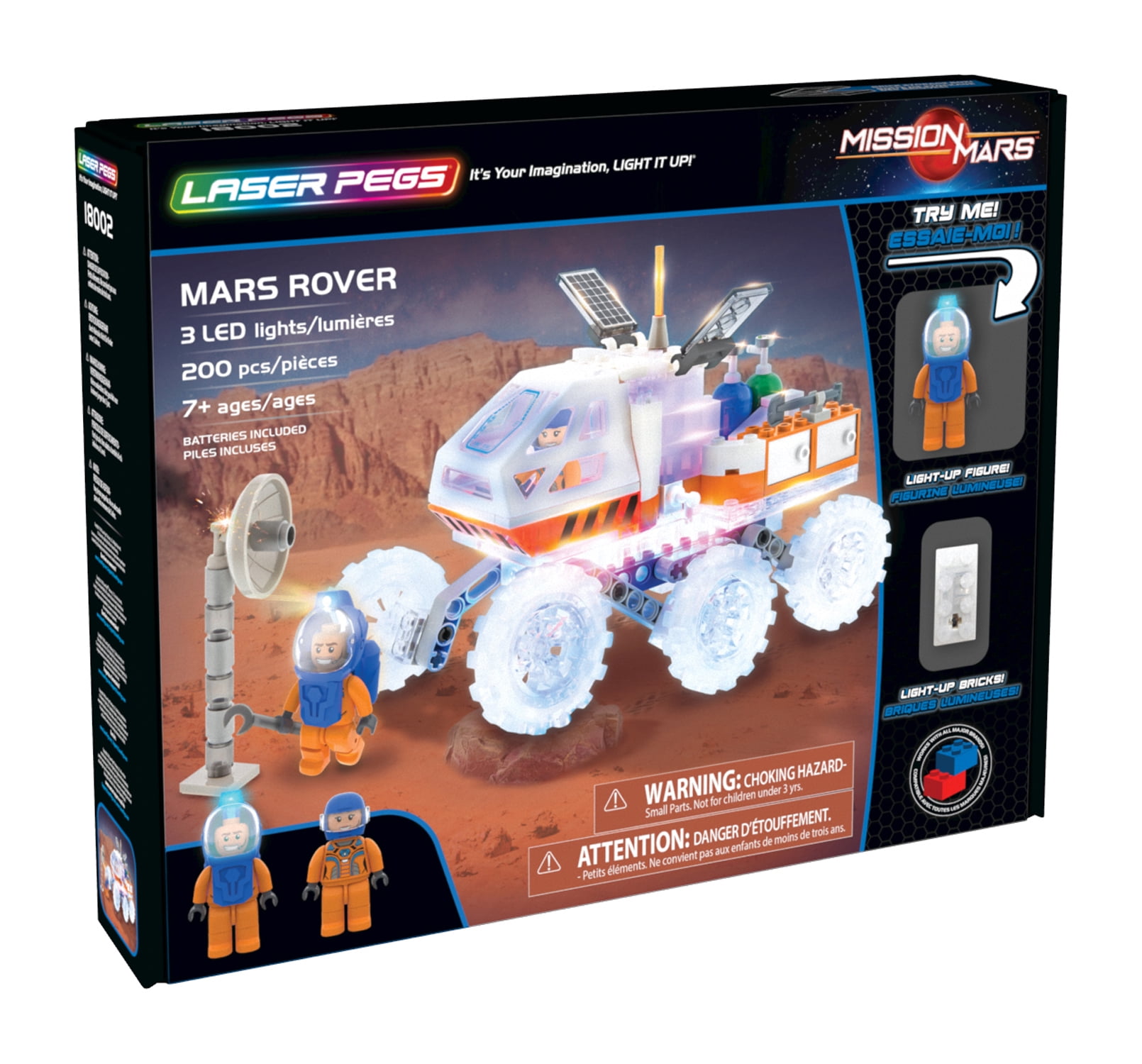 Laser Pegs Mission Mars Rocket Building Toy 580pcs 18000 for sale online 