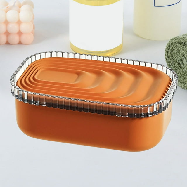 Boîte à Savon avec Couvercle Connectée pour Salle de Bain, Impression Européenne