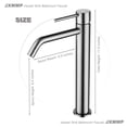 thumbnail image 2 of Grifo para lavabo JXMMP, níquel cepillado, acero inoxidable, 2 of 7