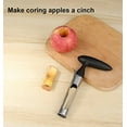 thumbnail image 6 of Small Apple Corer Tool Stainless Steel Cool Kitchen Gadgets Fruits Core Remover for Coring Pears Tomatoes Bell Peppers Fuji Honeycrisp Gala Cupcake Small Vegetables - Black, 6 of 6